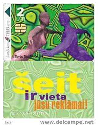 Latvia. 1998. Advertising, Dancing Figures - Letland