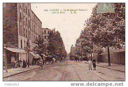 839 - CLICHY - Le Boulevard National , Vers Le Pont - Clichy