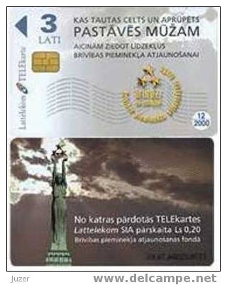 Latvia. 1999. Postal Museum, Freedom Monument - Lettland