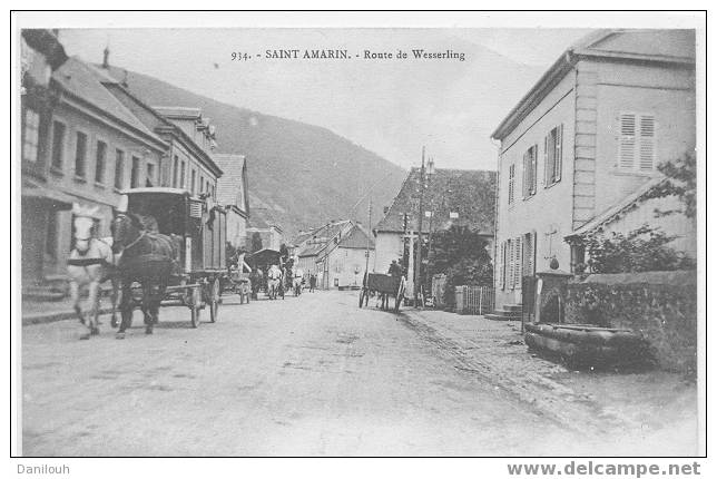 67 // HAUT RHIN / SAINT AMARIN / Route De Wesserling / N° 934 Chadourne édit / ANIMEE / # - Saint Amarin