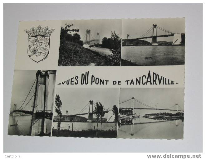 (102) -1- Une Carte Postale Sur Vue Du Pont De Tancarville  Multivues - Tancarville