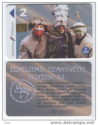 Latvia. 2000. Masks, Christmas - Latvia