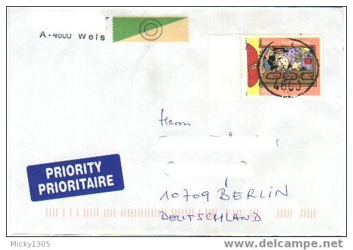 Österreich / Austria - Umschlag Echt Gelaufen / Cover Used (0203) - Briefe U. Dokumente