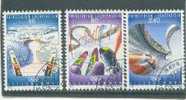 Liechtenstein 1993 Yvertnr. 1017-19 (°) Oblitéré Cote 7 € Jeux Olympiques  Hiver Lillehammer - Oblitérés