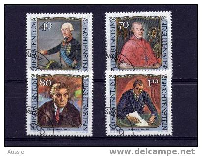 Liechtenstein 1984 Yvertn° 780-83 (°) Used Cote 4,75 Euro - Oblitérés