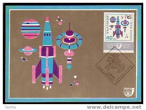 BULGARIE - 1969 - Espace - Maximum Cards - Unused Stamps