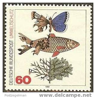 GERMANY 1981 MNH Stamp(s) Environment 1087 #1706 - Unused Stamps