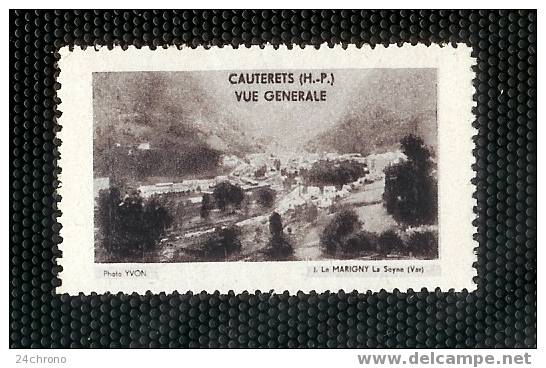 Vignette: Cauterets, Vue Générale, Photo Yvon (06-4638) - Tourism (Labels)