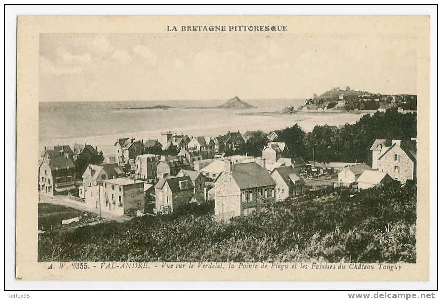 VAL-ANDRE - Vue Sur Le Verdelet, La Pointe De Piégu Et Les Falaises Du Château Tanguy - Pléneuf-Val-André