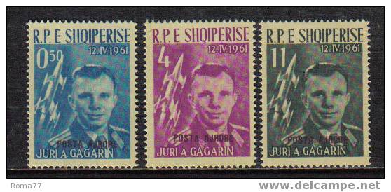 NC81a - ALBANIA , GAGARIN SERIE P.A.  N. 57/59    * - Albania