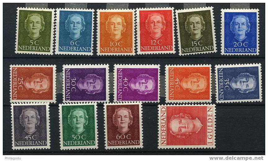 NL 1946 Wilhelmina  Hooge Waarden  Met Plakkertje  NVPH 600 Euros        Heel Mooi - Unused Stamps