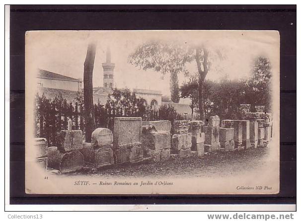 ALGERIE - Setif - Ruines Romaines Au Jardin D'Orleans - Setif