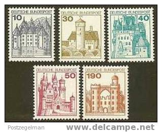 GERMANY 1977 M.N.H. Stamp(s) Castles 913=919 Not Cpl #2027 - Ungebraucht