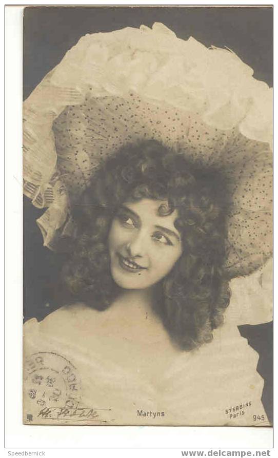A544 Actrice Courtisane Théâtre MARTYNS PM ? 945 Photo Stebbing - Opera