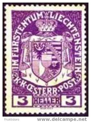 Liechtenstein Mi 4 Landeswappen / Coat Of Arms (*) 1917 - Neufs