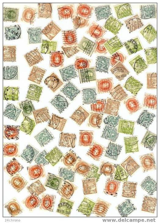 Lot De 100 Timbres Danemark (06-4731) - Collezioni