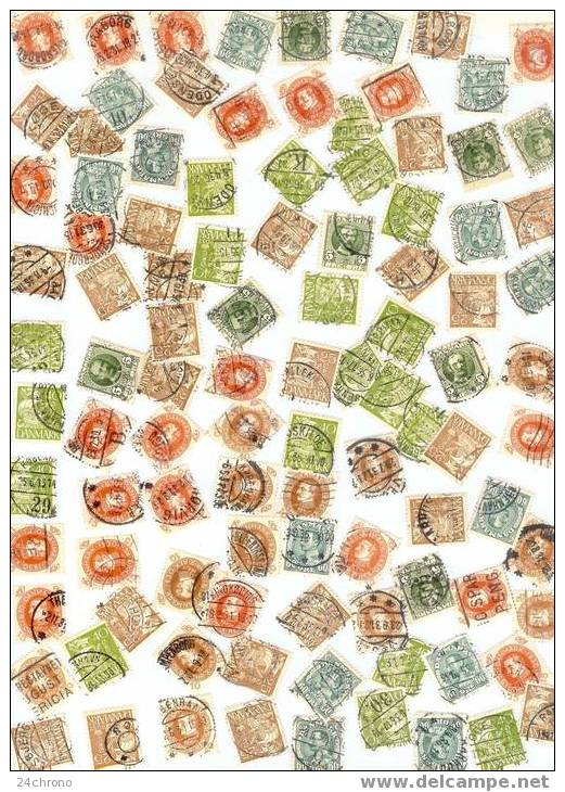 Lot De 100 Timbres Danemark (06-4735) - Collezioni