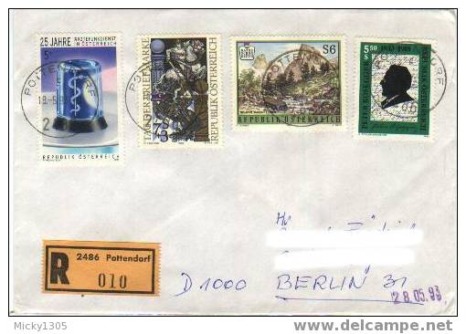 Österreich / Austria - Einschreiben  / Registered Letter (0489) - Briefe U. Dokumente