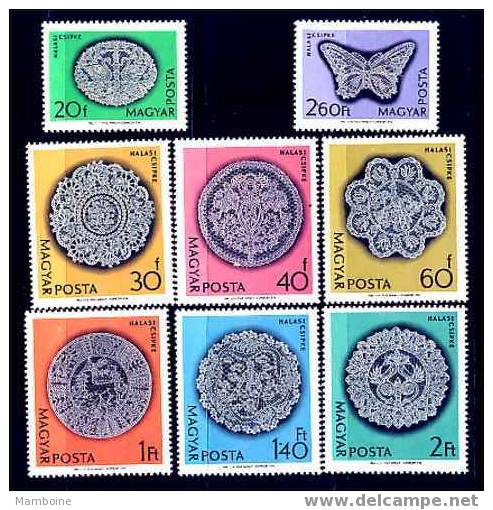 Hongrie Dentelles 1630 / 37 Serie Compl. 8 Valeurs Neuf    X X - Unused Stamps