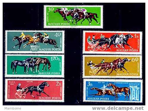 Hongrie  1961  Chevaux. N° 1459 / 65 = 7 Valeurs Neuf   X X Serie Compl. - Ungebraucht