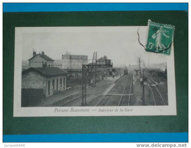 95)-persan-beaumont--  Intérieur De La Gare --tres Belle Carte - Persan