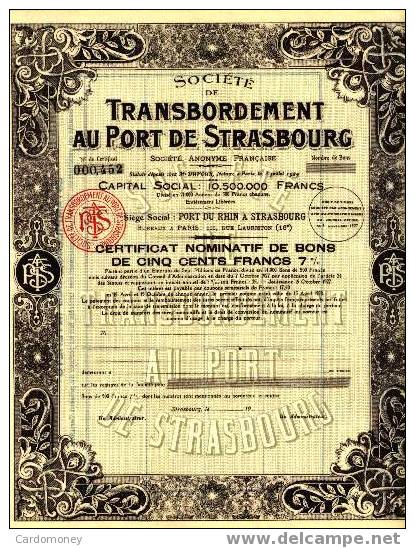 TRANSBORDEMENT Au Port De STRASBOURG (art. N° 95) - Navigazione