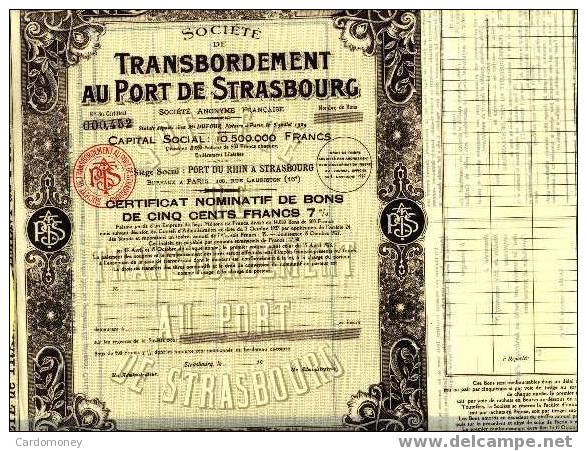 TRANSBORDEMENT Au Port De STRASBOURG (art. N° 95) - Navigation