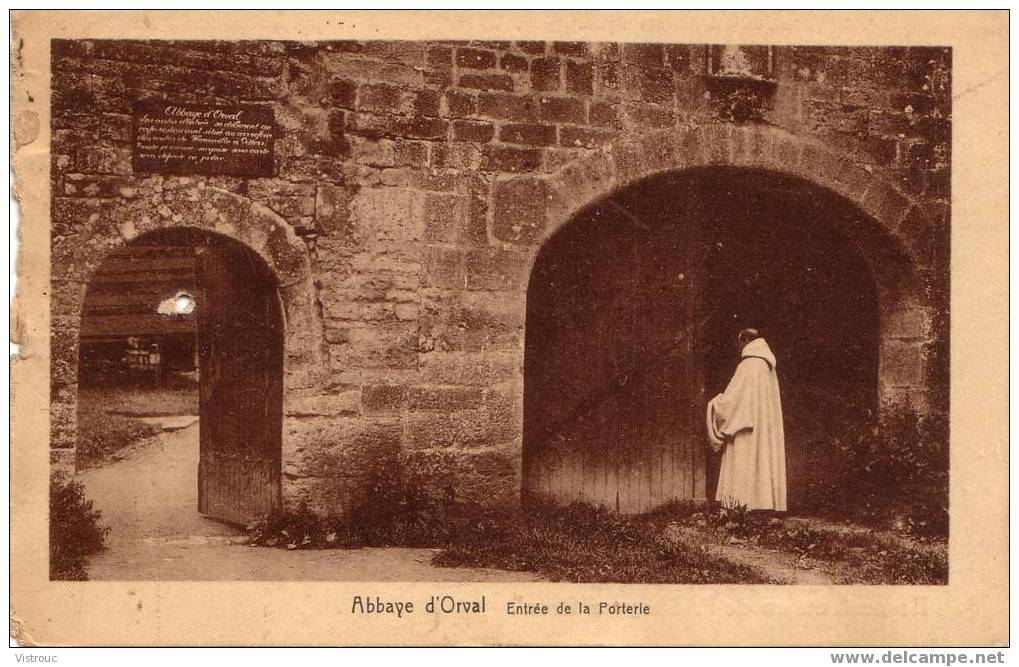 Abbaye D'ORVAL  - Entrée De La Porterie - Avec Timbre COB N°282 -Circulé - Circulated -Oblitération "GOUVY 17/VIII/1932" - Florenville