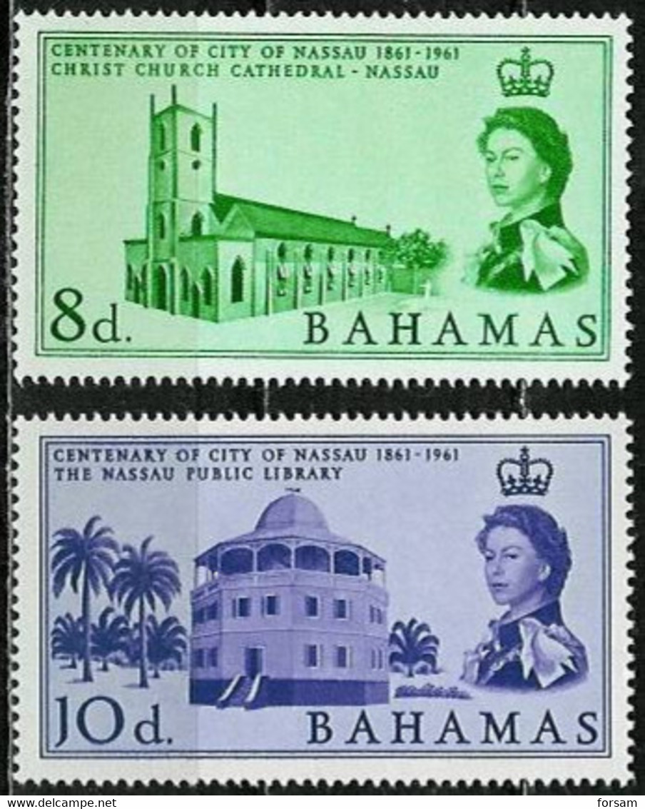 BAHAMAS..1962..Michel # 183-184...MLH. - 1859-1963 Crown Colony