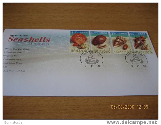 Hong Kong 1997 Seashells FDC - FDC