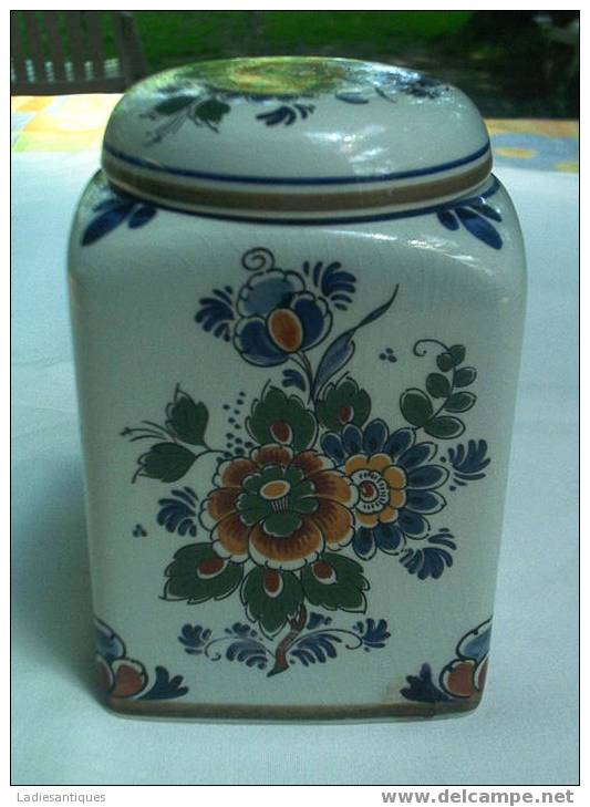 Delft Polychrome Récipient à Couvercle - Potje Met Deksel - Caddy  - DI 986 - Delft (NLD)