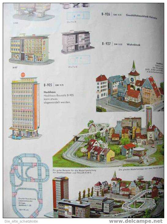 SAMMLERSTÜCK  NOSTALGISCHER MODELLBAU - KATALOG DER FIRMA FALLER   ORIGINAL 1967 - Catálogos