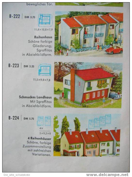 SAMMLERSTÜCK  NOSTALGISCHER MODELLBAU - KATALOG DER FIRMA FALLER   ORIGINAL 1967 - Catálogos