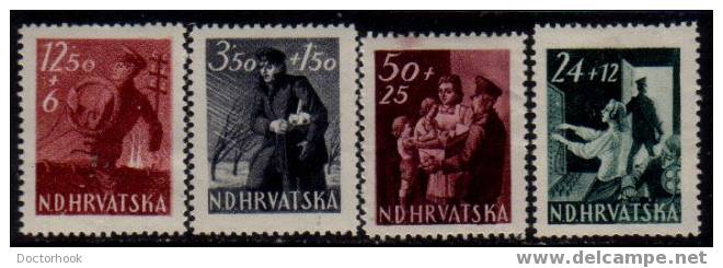 CROATIA   Scott   # B 77-80* F-VF MINT Hinged - Neufs