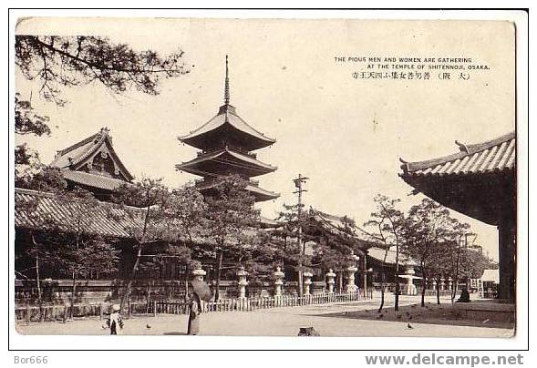 GOOD OLD JAPAN POSTCARD - OSAKA - Temple Of Shitennoji - Osaka