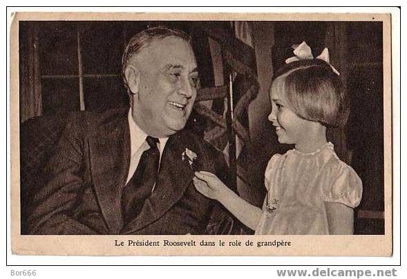 Vieux Carte Postale - Le President - Grandpere ROOSVELT - Personnages