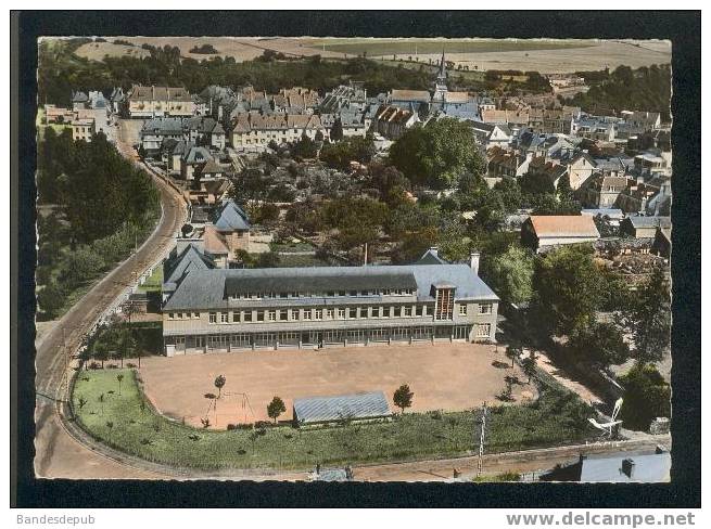 CPSM - En Avion Au-dessus De ... Thury Harcourt - La Pension Notre Dame  ( Vue Aérienne LAPIE 8) - Thury Harcourt