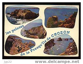 Jolie CP Finistère 29 Presqu'île De Crozon Multivue Les Pointes De : Dinan Espagnols La Chèvre Kador Et Des Tas De Pois - Huelgoat