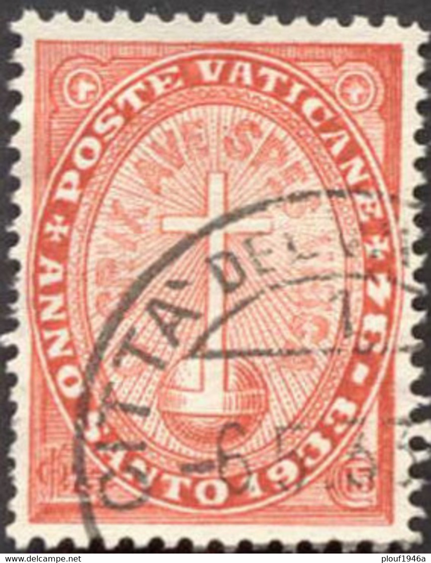 Pays : 495 (Vatican (Cité Du))  Yvert Et Tellier N° :    41 (o) - Usati