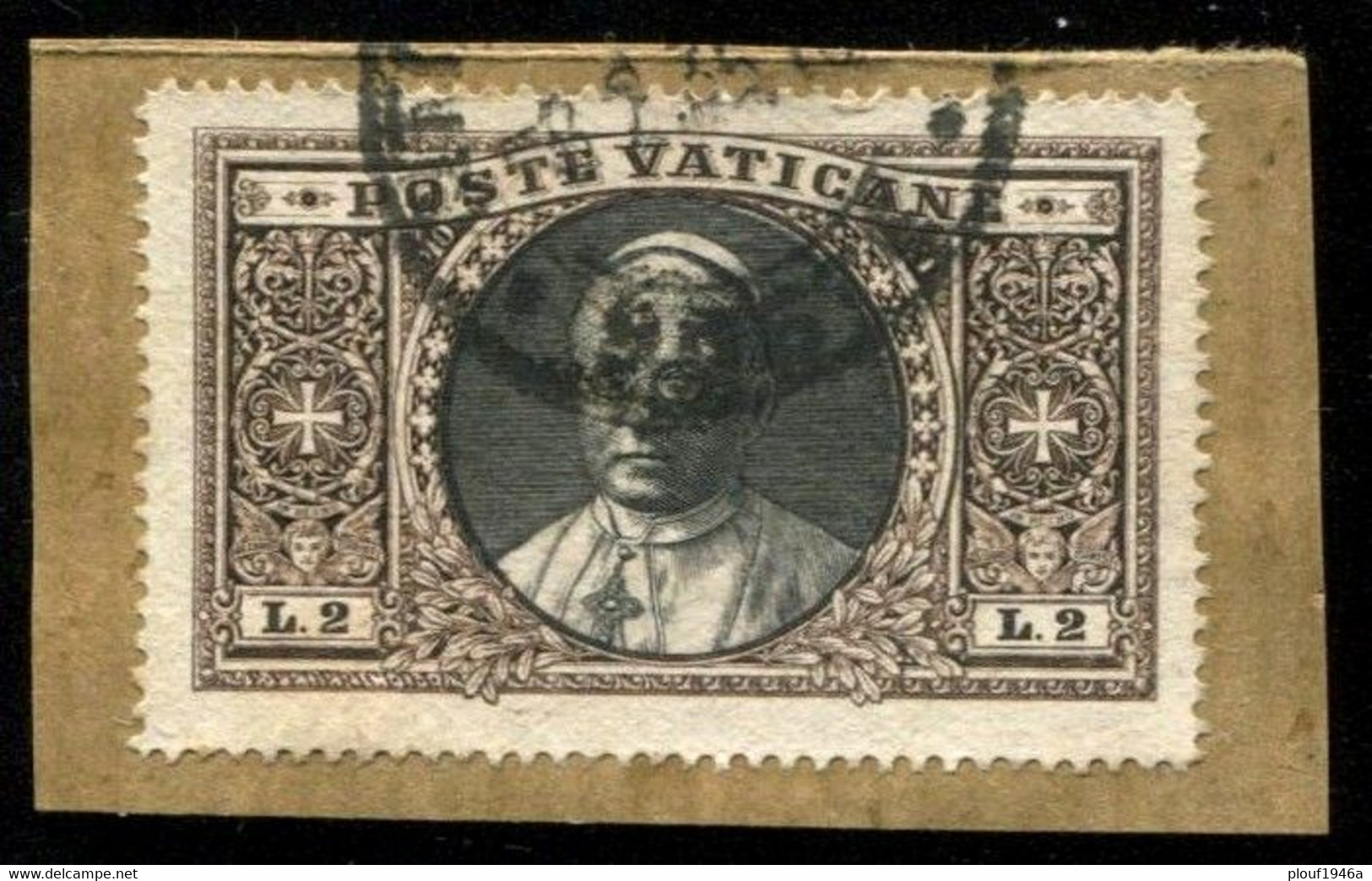 Pays : 495 (Vatican (Cité Du))  Yvert Et Tellier N° :    55 (o)  Fragment - Usati