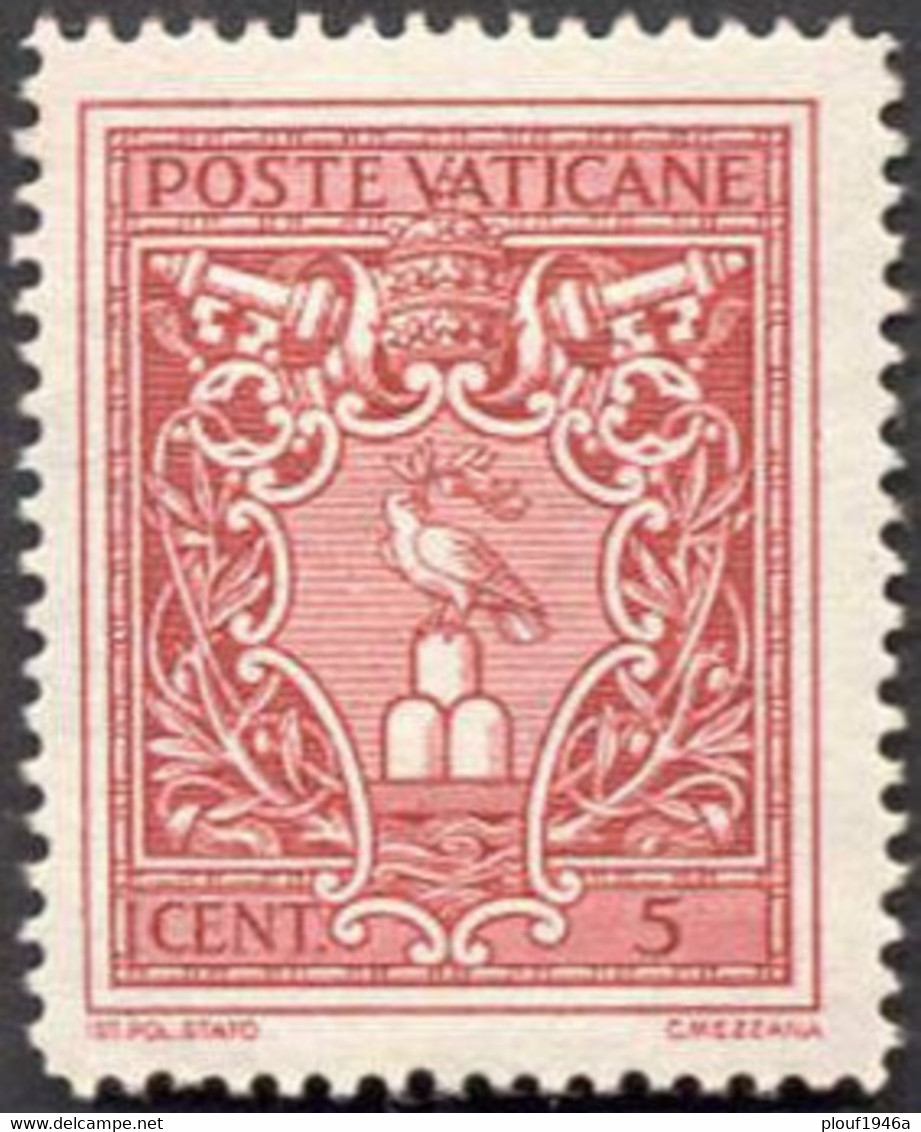 Pays : 495 (Vatican (Cité Du))  Yvert Et Tellier N° :    90 (*) - Unused Stamps