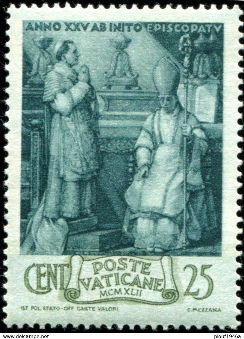 Pays : 495 (Vatican (Cité Du))  Yvert Et Tellier N° :    98 (*) - Unused Stamps