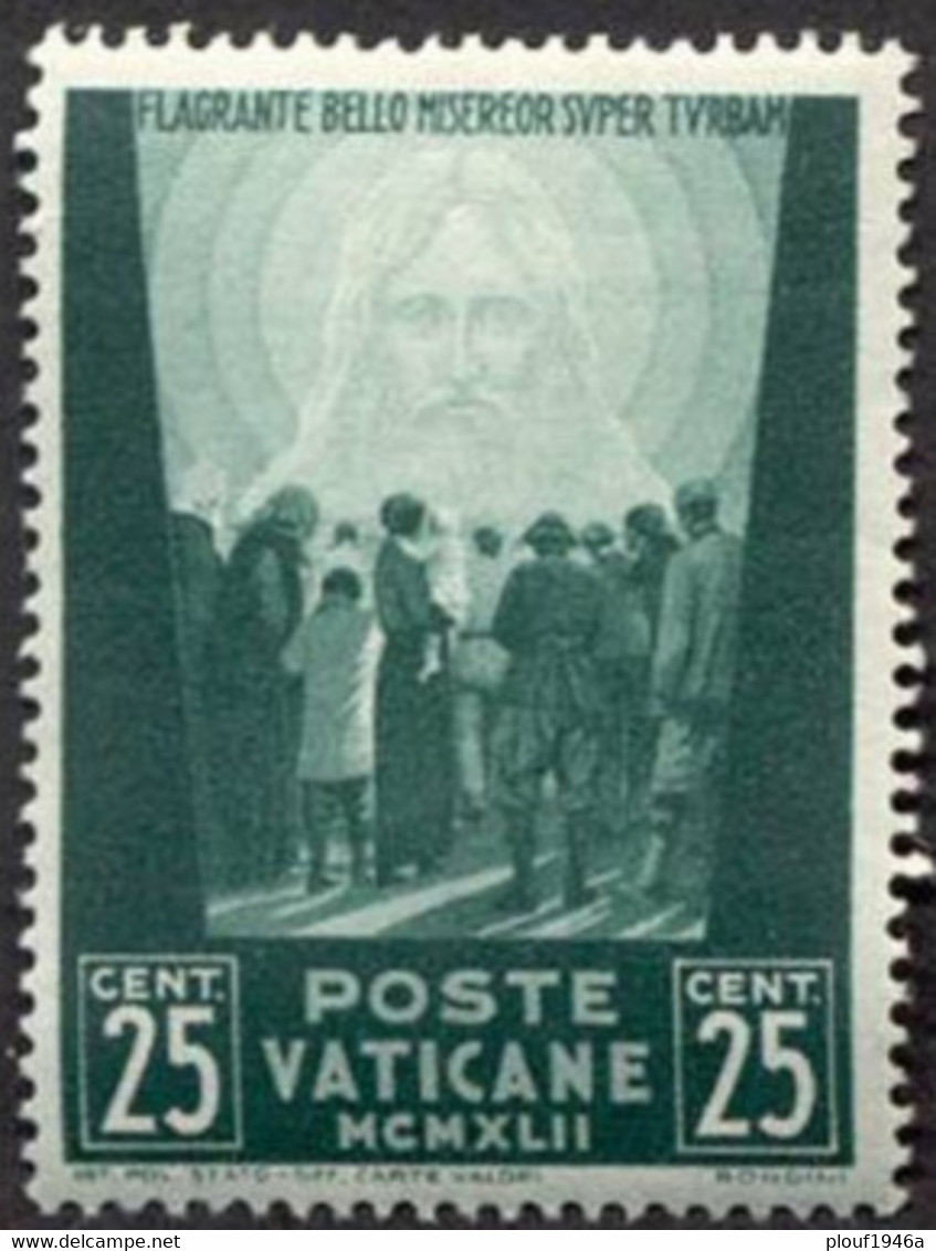 Pays : 495 (Vatican (Cité Du))  Yvert Et Tellier N° :    95 (*) - Unused Stamps