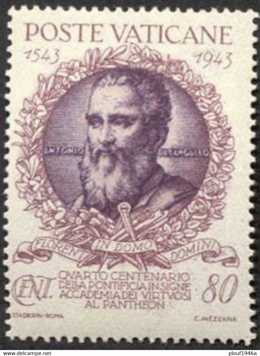 Pays : 495 (Vatican (Cité Du))  Yvert Et Tellier N° :   106 (*) - Unused Stamps