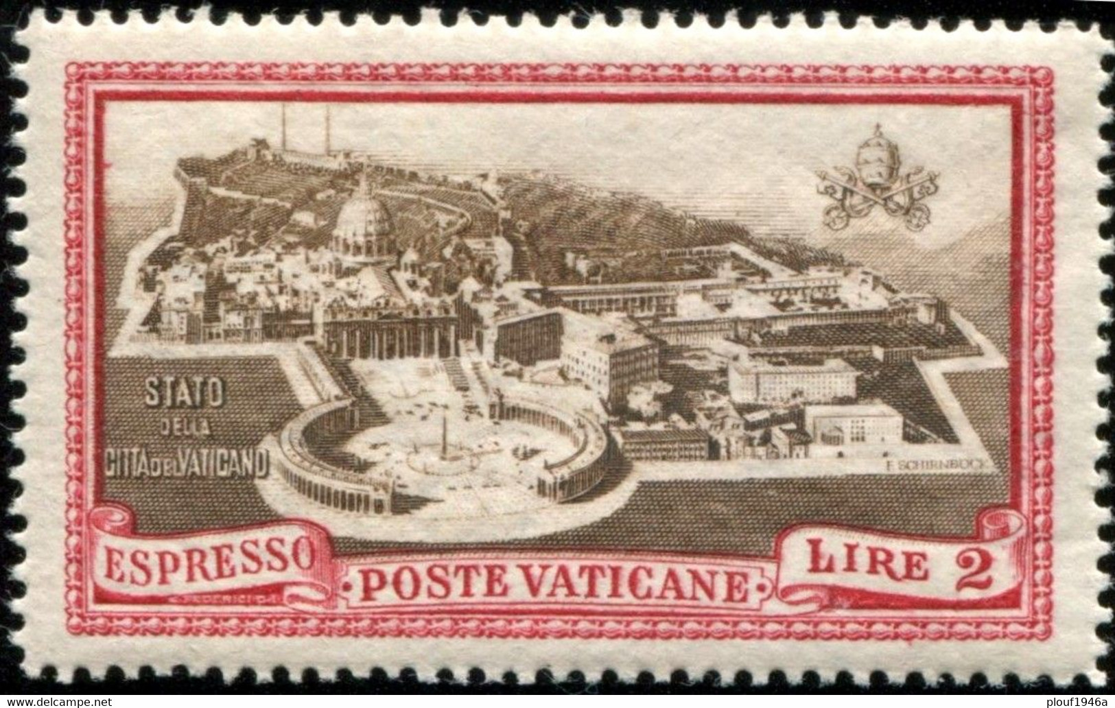 Pays : 495 (Vatican (Cité Du))  Yvert Et Tellier N° : Ex   3 (*) - Priority Mail