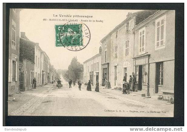 Mareuil Sur Le Lay - Rue De La Roche (Animée, Collection G.M.D 482) - Mareuil Sur Lay Dissais