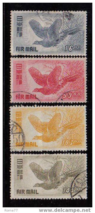 102 - GIAPPONE , YVERT POSTA AEREA N.  7 + 9/11 - Airmail