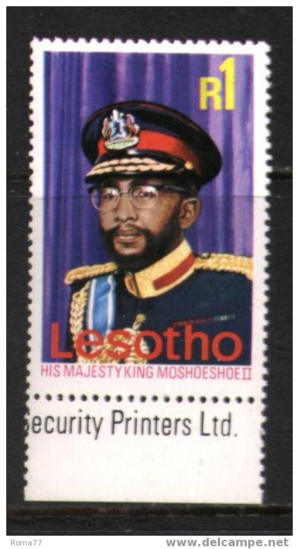 CI1218 - LESOTHO , R1 : RE MOSHOESHOE II  Yvert N. 310 *** - Lesotho (1966-...)