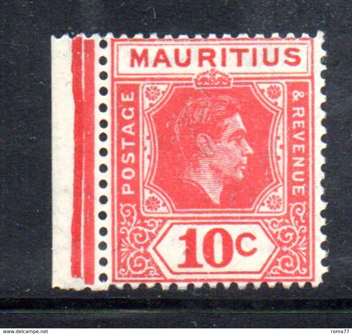PB90 - MAURITIUS , Giorgio VI 1938 : Yvert  N. 205b (Gibbons N. 256c) Dent 15x14 *** - Mauritius (1968-...)