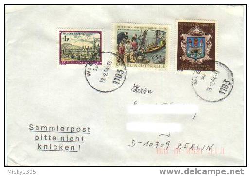 Österreich / Austria - Umschlag Echt Gelaufen / Cover Used (0992) - Lettres & Documents